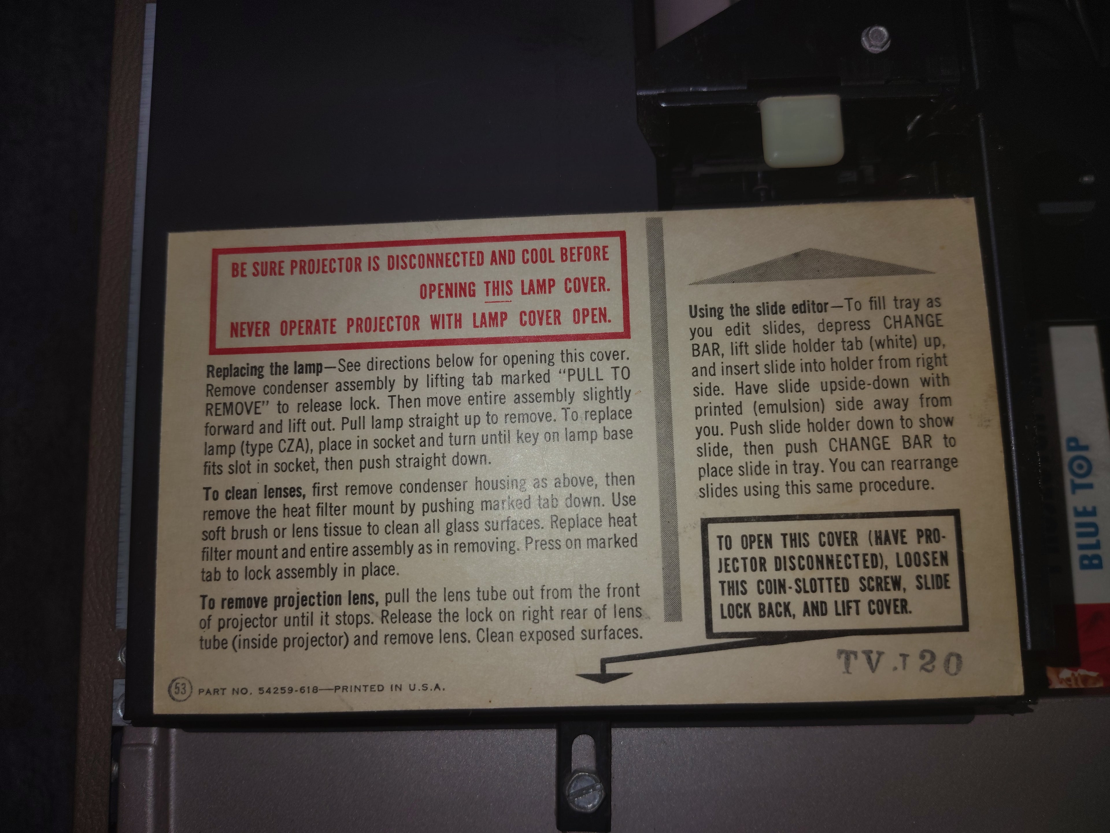 argus  vintage projector