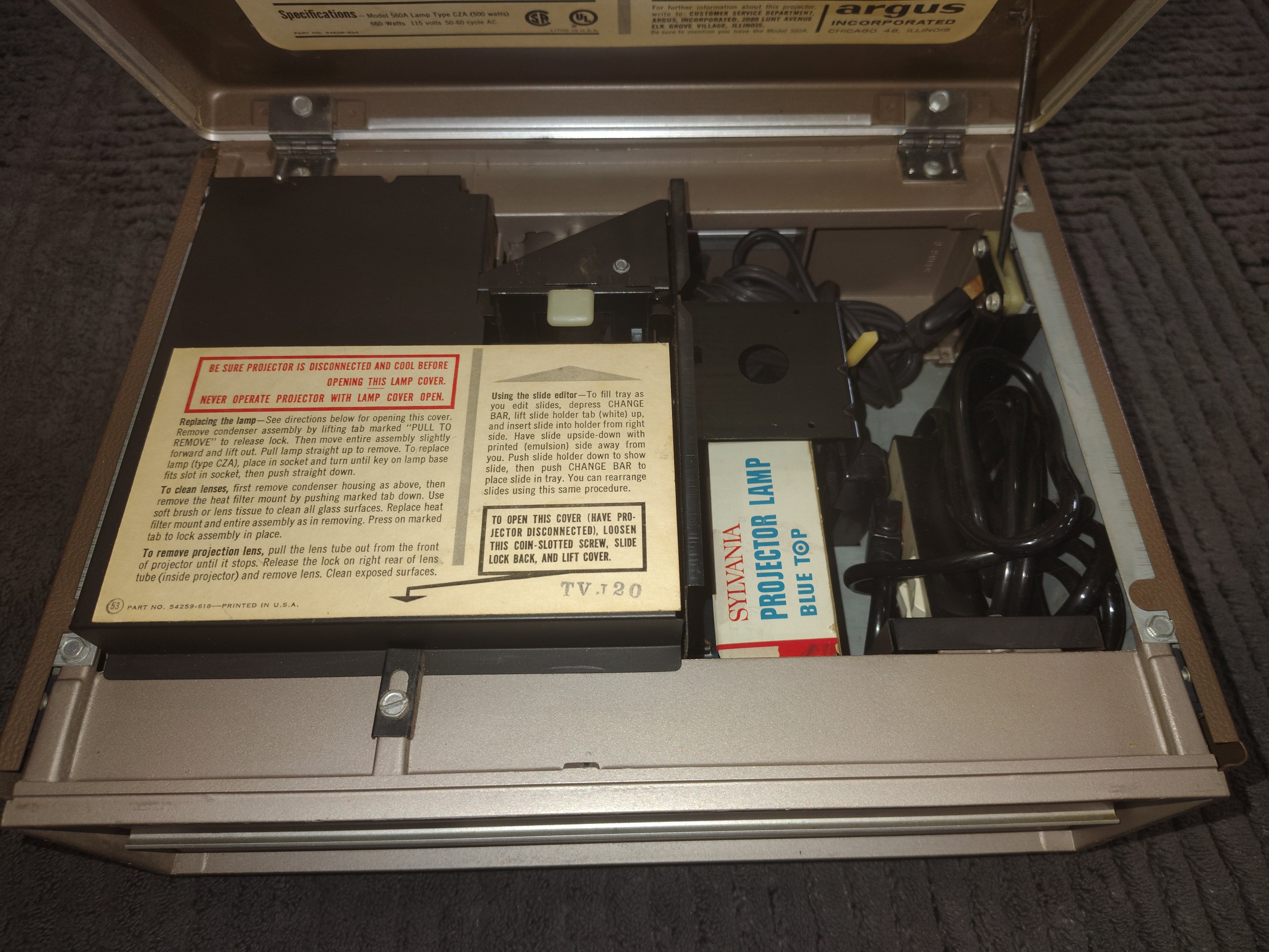 argus  vintage projector