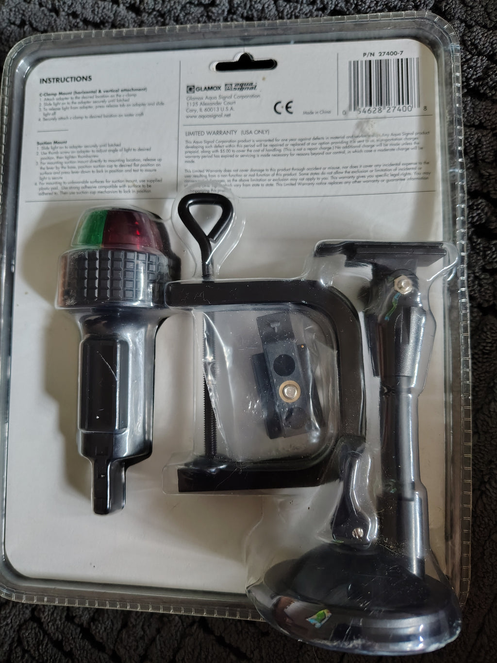 A aqua Signal series 27 led portable navigation light kit