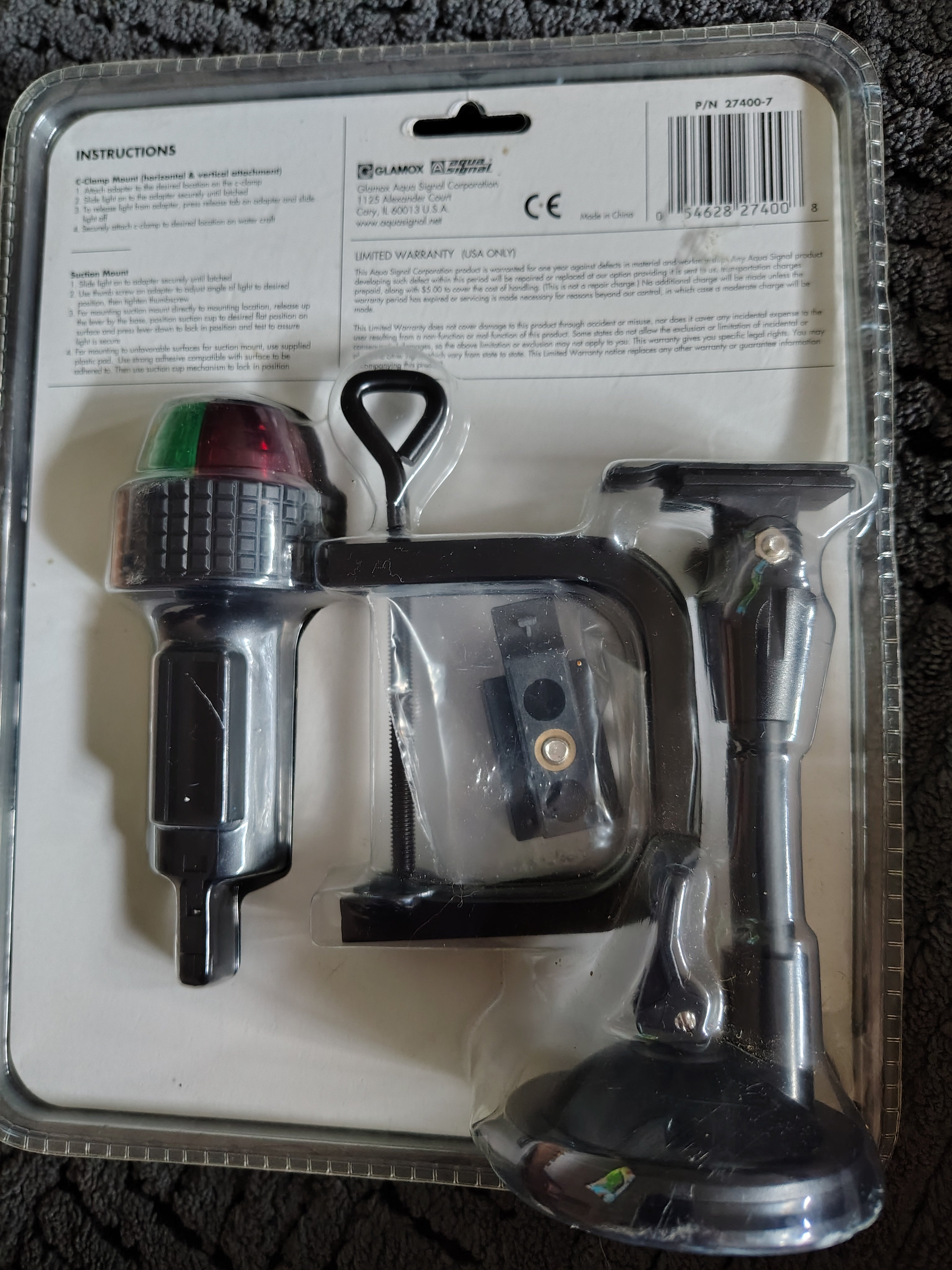 A aqua Signal series 27 led portable navigation light kit