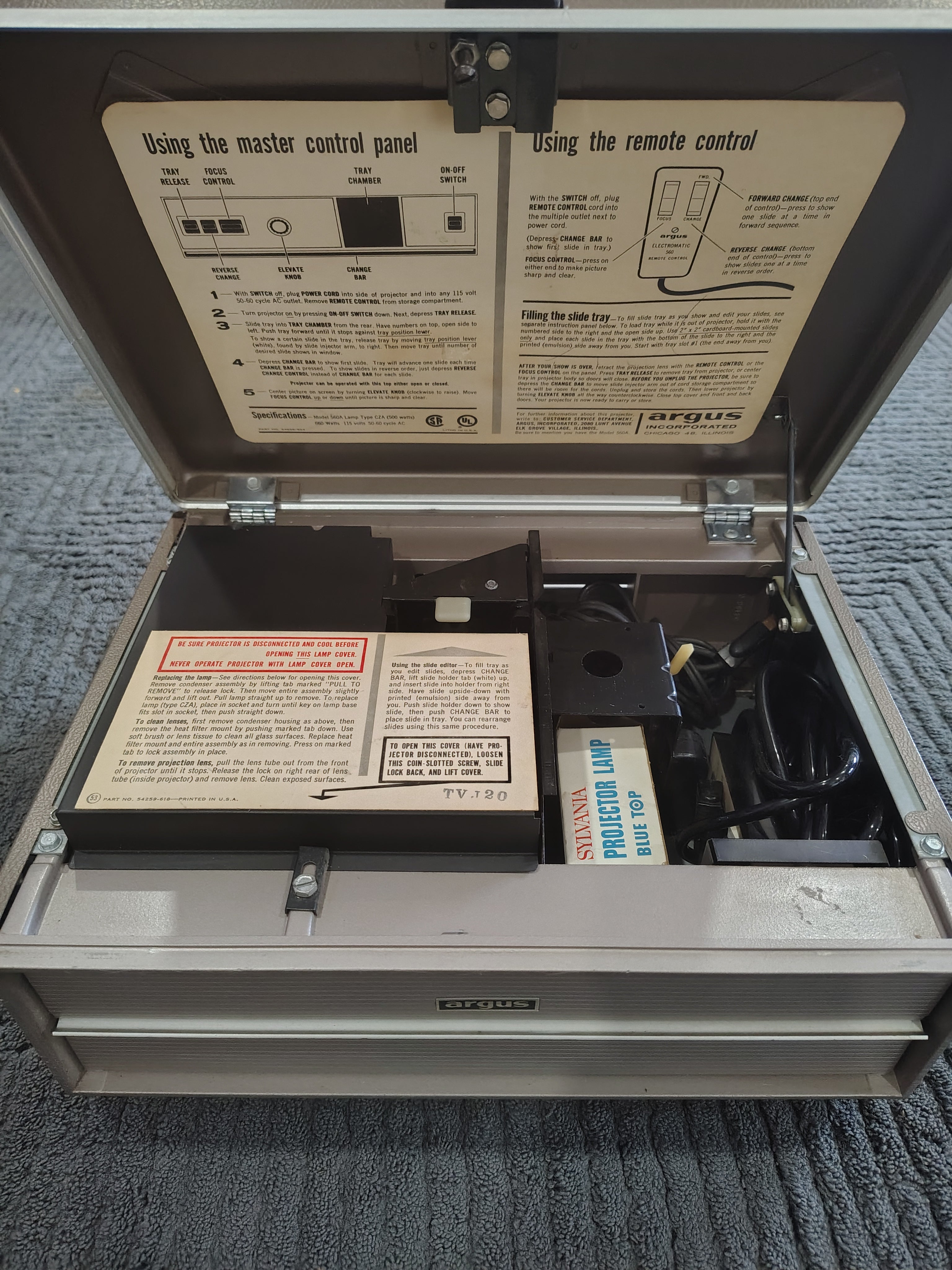 argus  vintage projector